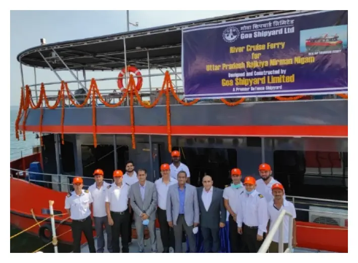 Delivery of M.V UP Tourism Ferry from Goa to Varanasi